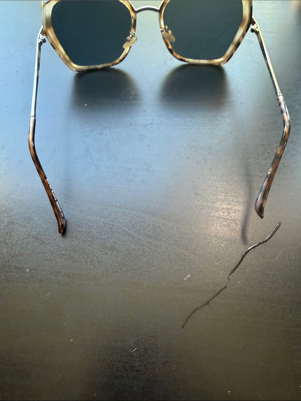 Tortoiseshell Square Women's Sunglasses with Brown Lenses - Picture 8 of 8